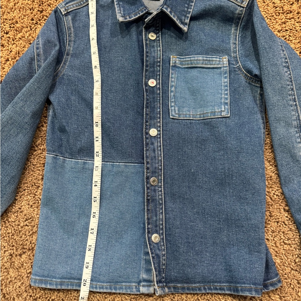 H&M Denim Button-Up Shirt with Pocket - Picture 3 of 6